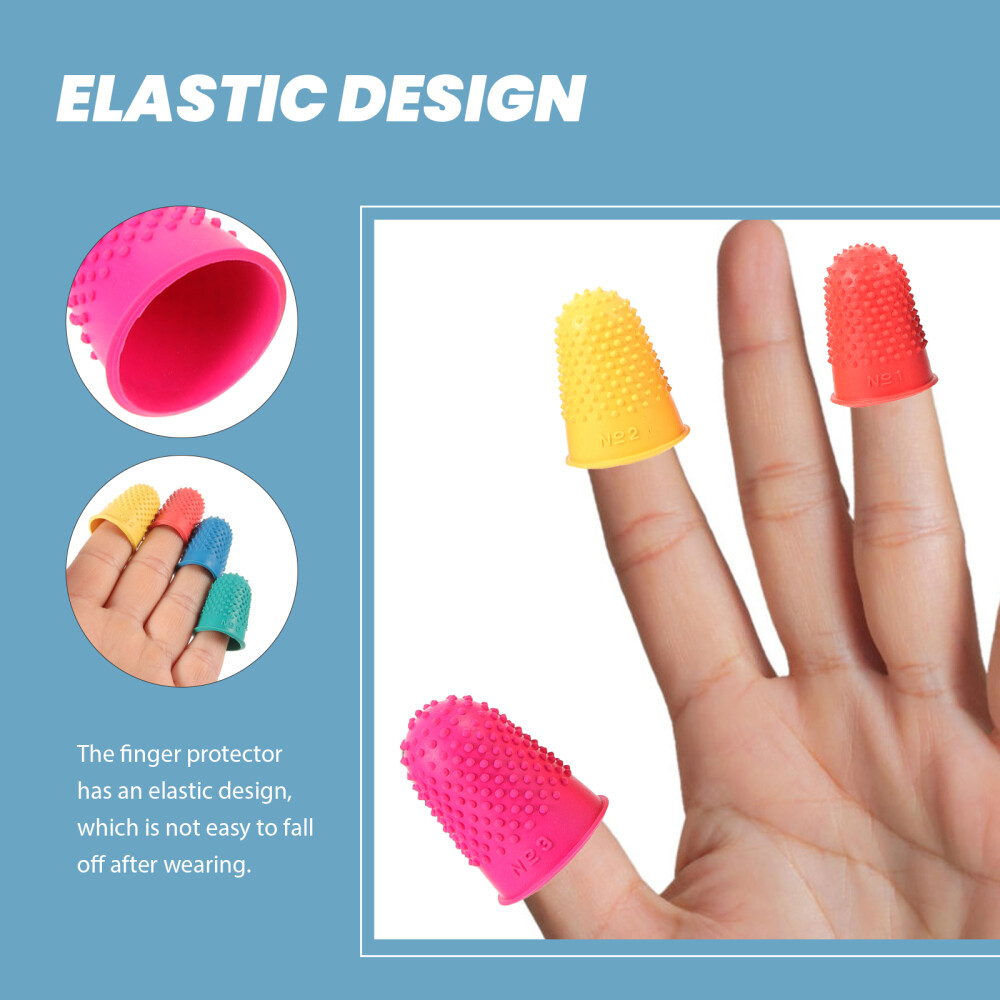 20 Pcs Multi Function Rubber Finger Protectors Non Slip Finger Cots for Home Use