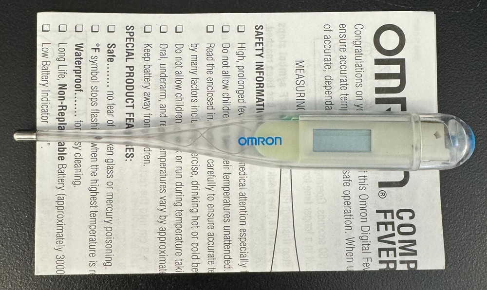 Omron MC-110 Digital Thermometer Temperature Probe