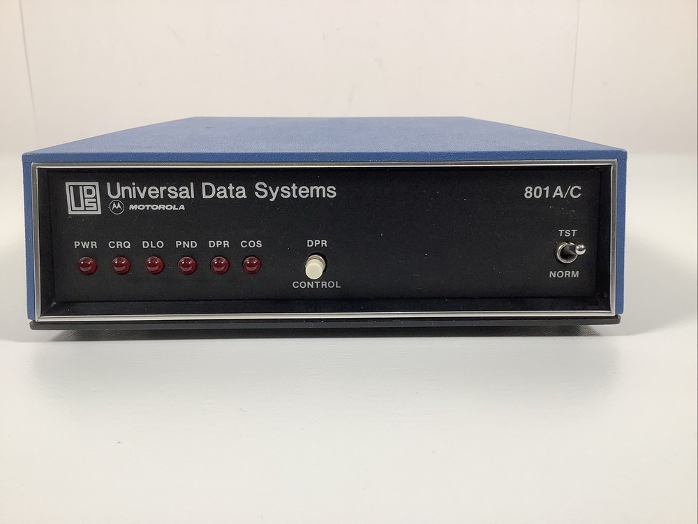 Motorola Universal Data Systems 801 A/C Modem - Powers Up - No Further Testing -