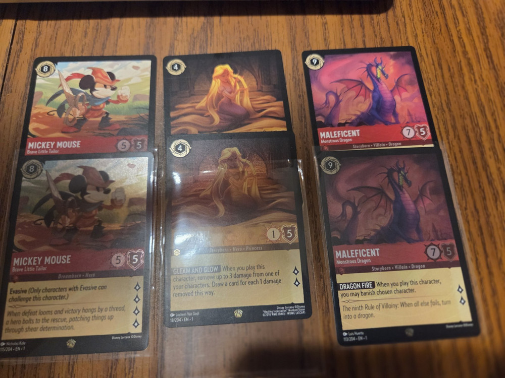 Disney Lorcana The First Chapter Complete Master Set Regular & Cold Foil Lot