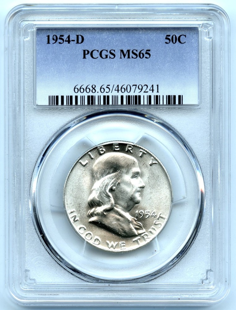 1954-D Franklin Half Dollar, PCGS MS65