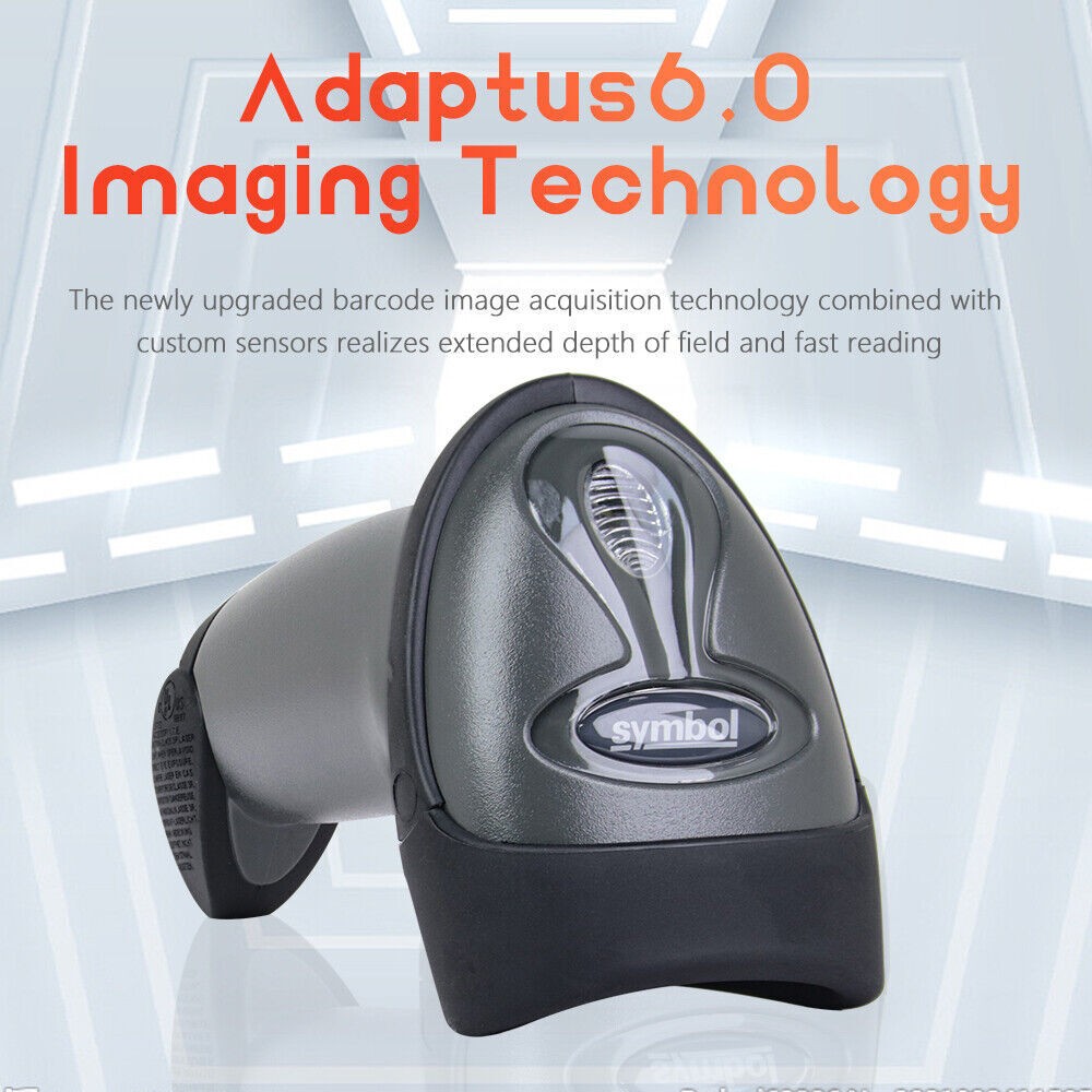 Zebra Symbol Laser Barcode Scanner LS2208-SR20007R-NA Handheld 1D Reader Scanner