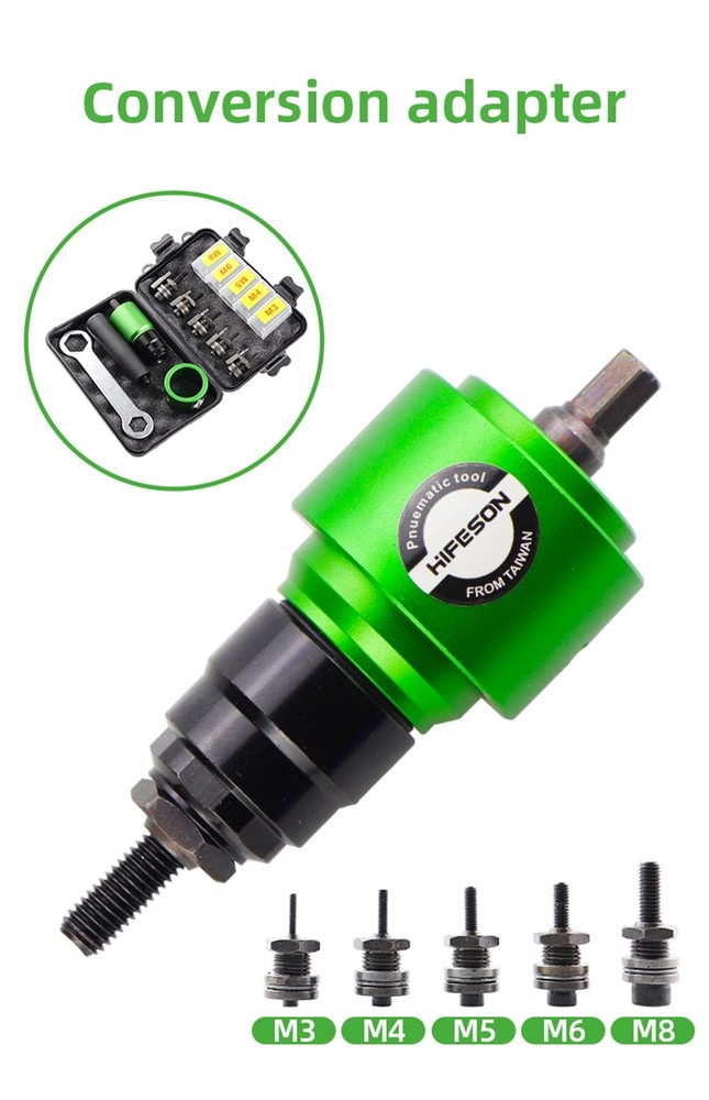 Electric Gun Adapter Rivet Head Manual Rivet Nut Drill Adapter Connection Tool