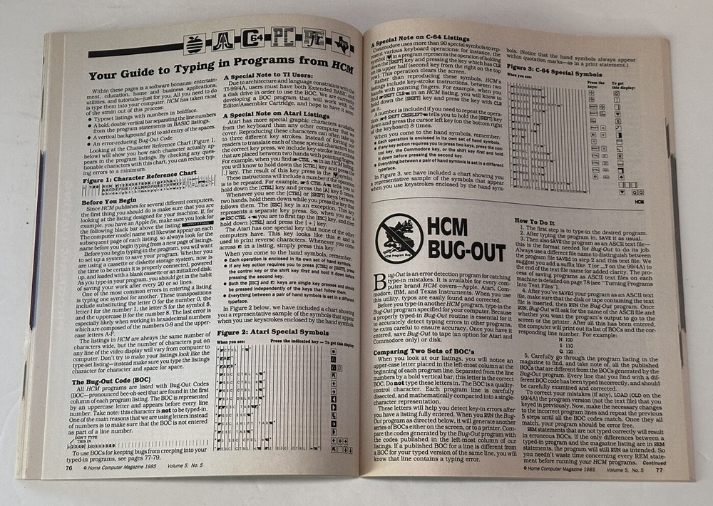 Home Computer Magazine Vol. 5 No. 5 Apple Commodore IBM TI 41 Type-In Programs!
