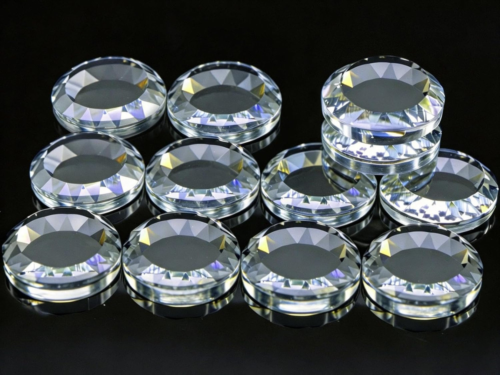 12-Pack Crystal Glass Pattern Weights for Sewing - Fabric Weights for Precision