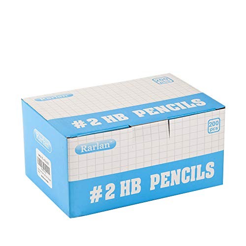 Wood-Cased #2 HB Pencils, Pre-sharpened, 200 Count Bulk Pack