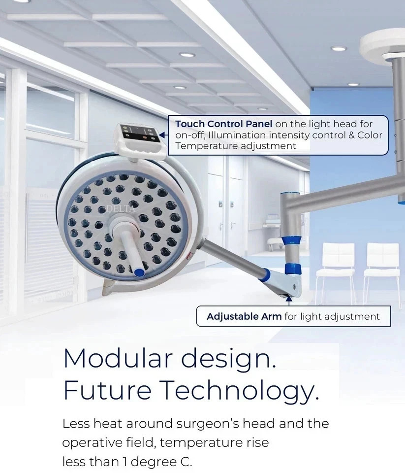 Single Dome Satellite Surgical And Examination OT LED Light Touch Control Panel