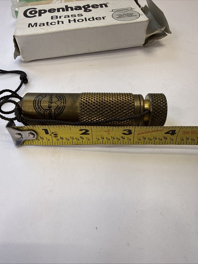 Copenhagen Brass Match Holder NIB