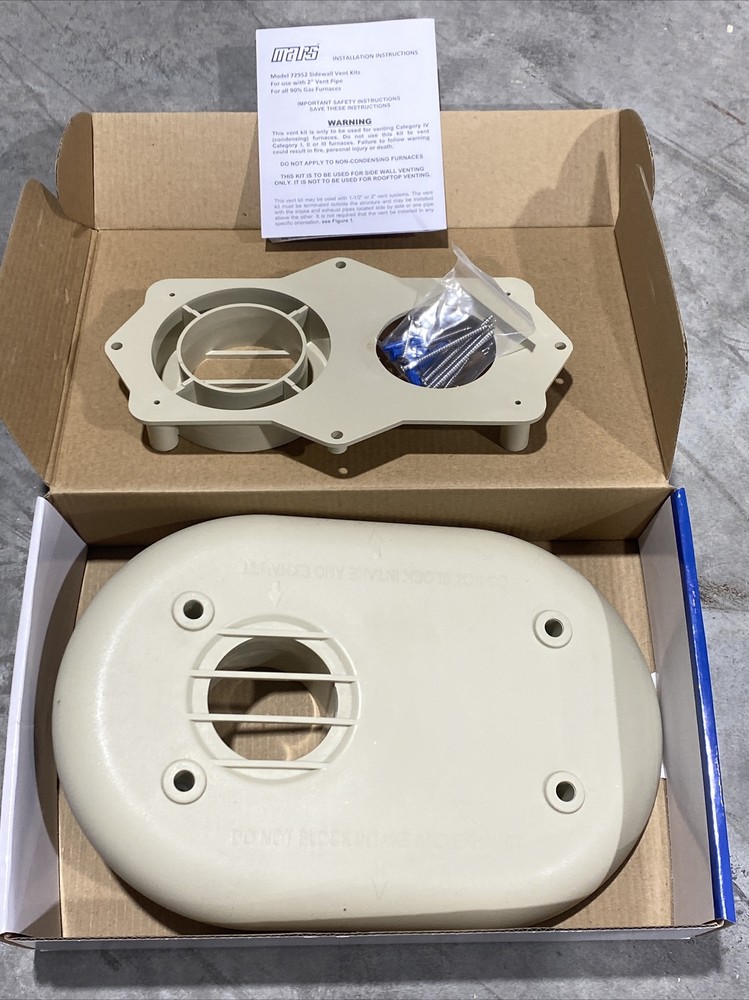 Mars 72952 Horizontal Vent Termination Kit 2” New