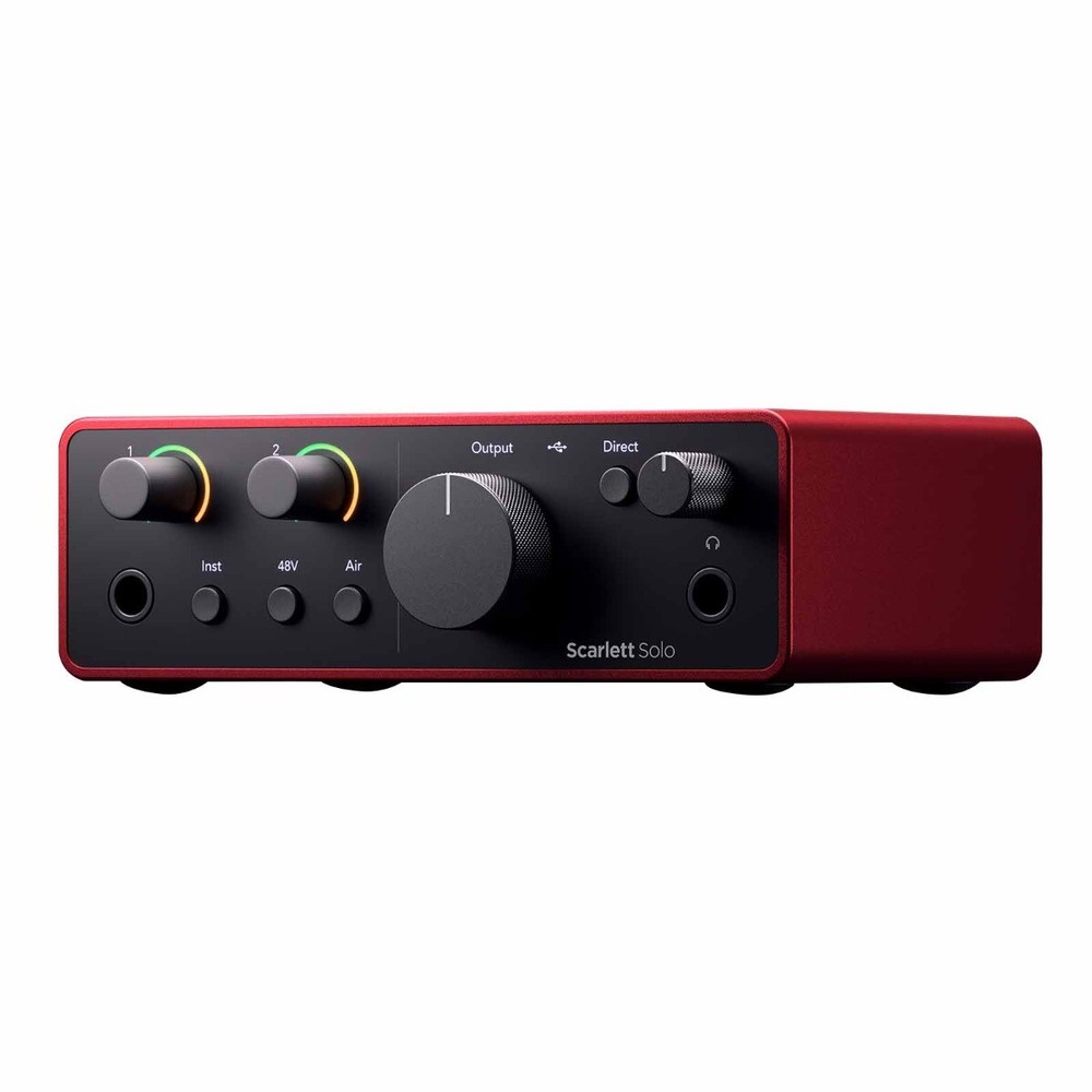 Focusrite Scarlett Solo Studio 4th Gen USB Audio Interface Recording Bundle Pack