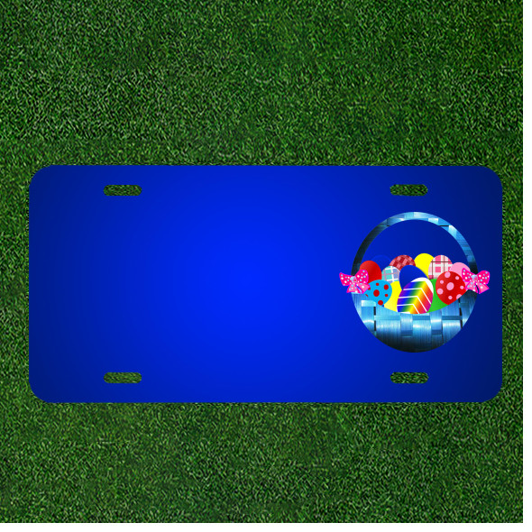 Custom Personalized License Plate With Add Names To Easter Basket Eggs