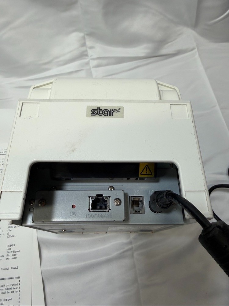 Star Micronics TSP650 POS 24V Thermal Receipt Printer Ethernet Interface