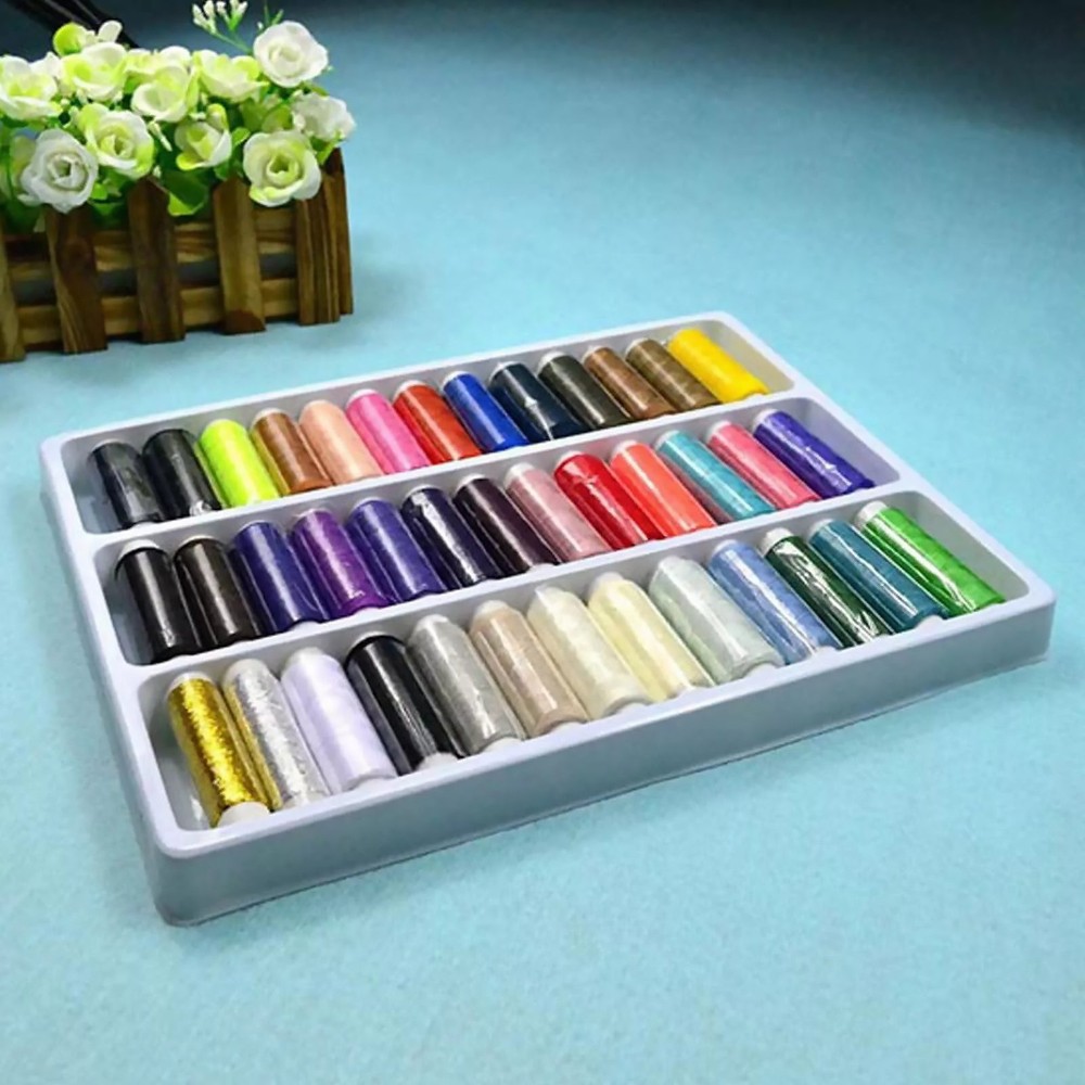 39Pcs Colored Sewing Thread Set Mixed Colors Sewing Thread For DIY Sewing
