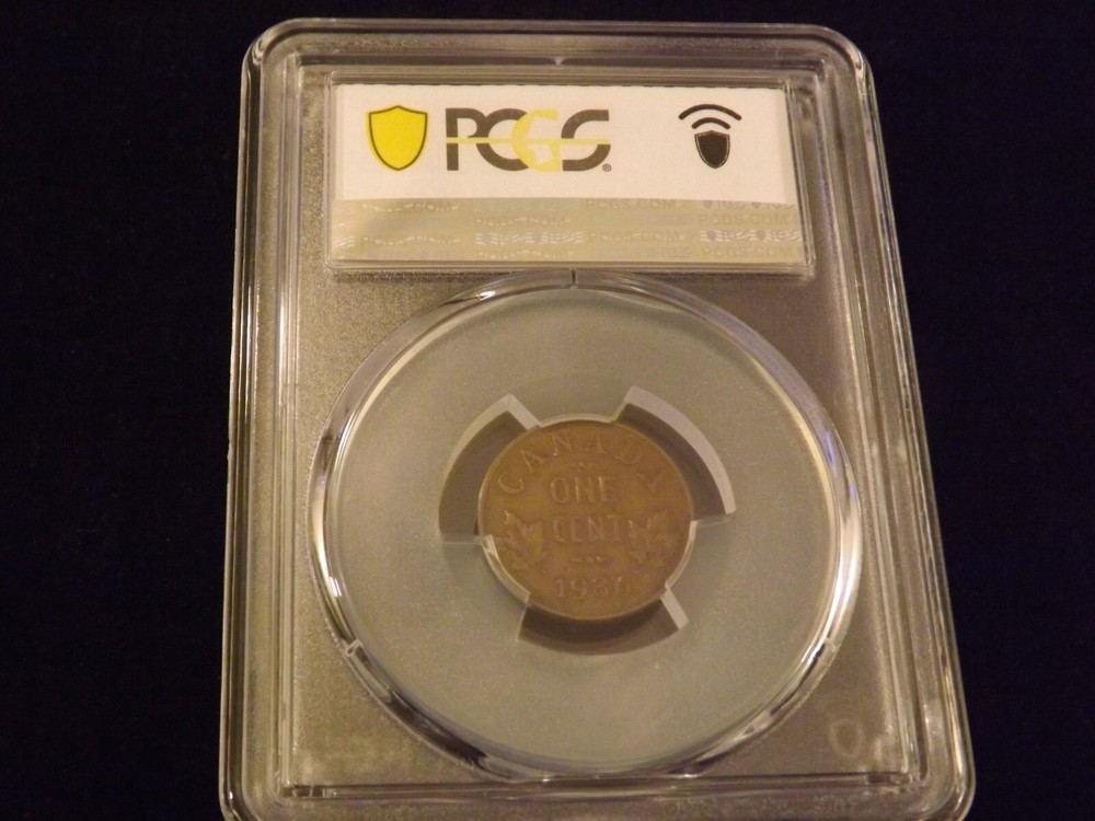 1936 1 C Canada PCGS VF 35