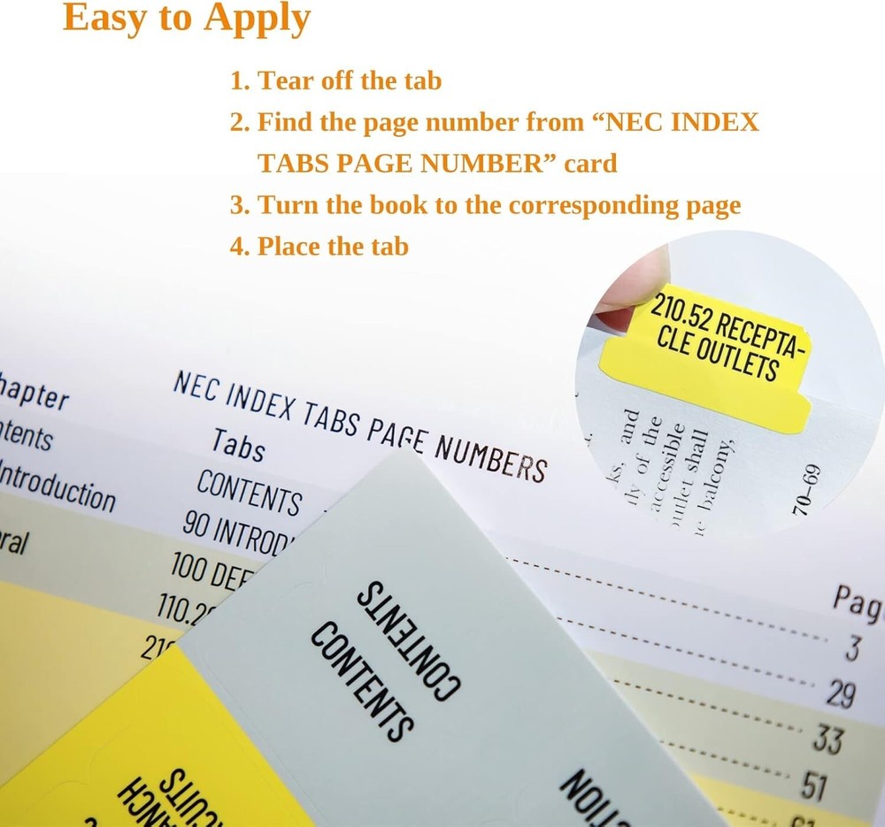 2020 NEC Tabs, NFPA 70 National Electrical Code 2020 Tabs with Wire Chart / 2 Oh