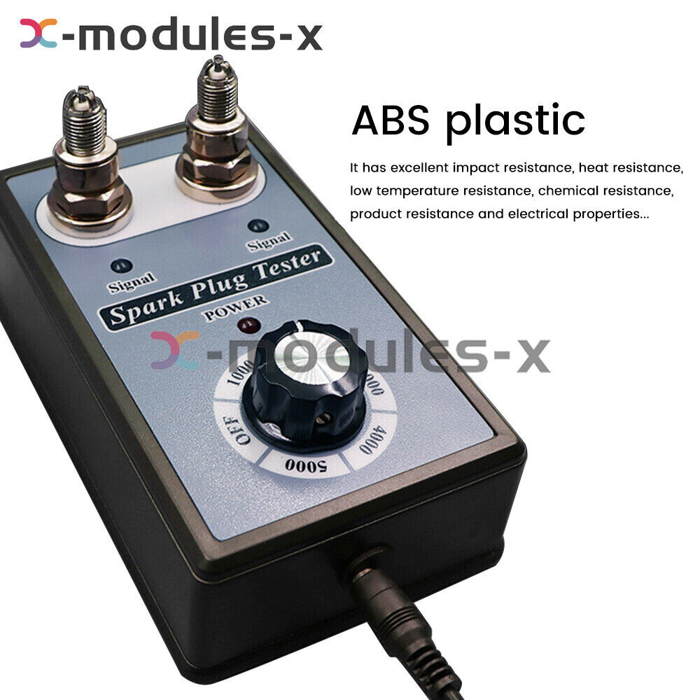 Dual Hole 12V Car Spark Plug Tester Ignition Plug Analyzer Diagnostic Detector