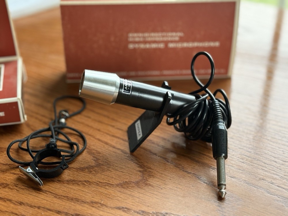⭐️Ampex 702 Microphone 50Kohms Dynamic Untested Excellent Condition Vintage