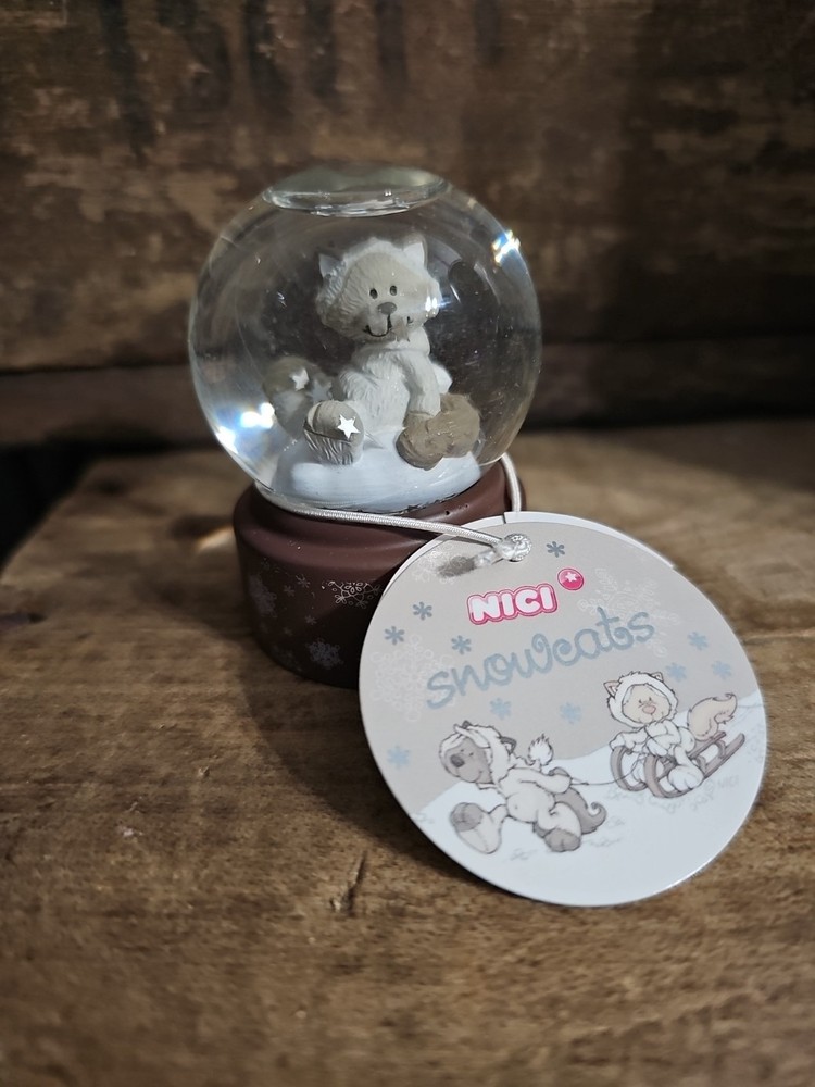 NICI ~SNOWCATS ~ 2008 Mini Snow Globe