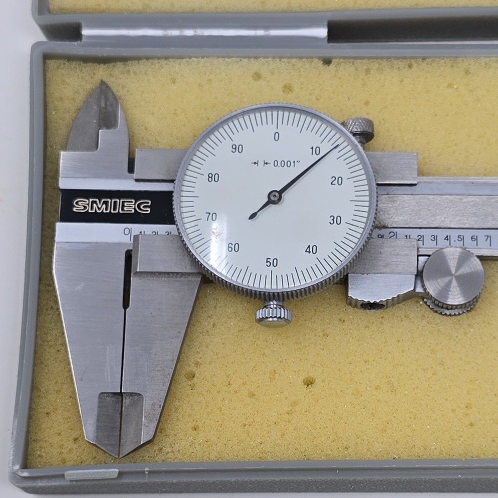 Smiec 9" Dial Caliper: 6" Range/.001 Dial Graduations