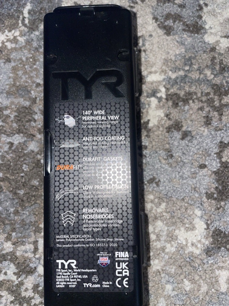 TYR Blackops Swimming Goggles