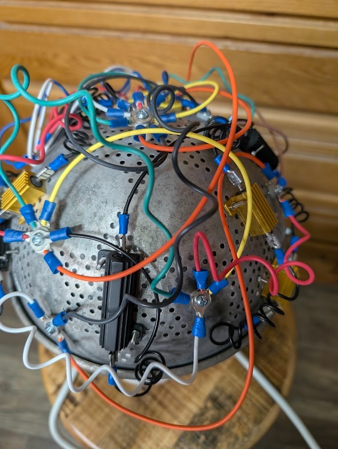 Fan-made Ghostbusters -like Colander Aura Hat