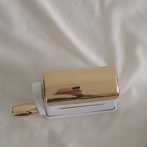 Diamond Press In Gold And White