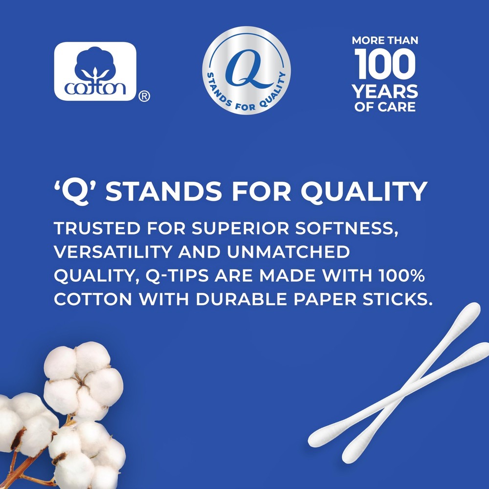Q-tips Cotton Swabs 625 Count