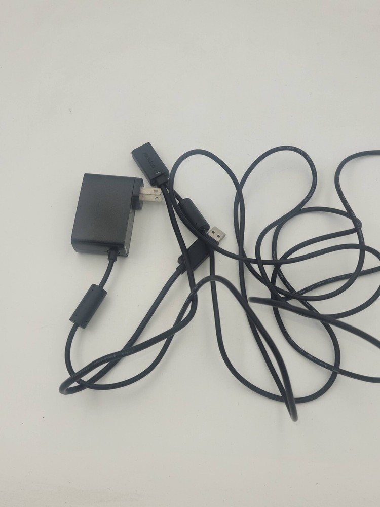 Genuine Microsoft XBOX 360 Kinect Sensor Bar 1414 Black with Power Adapter