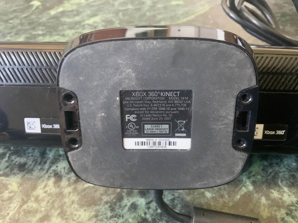 Microsoft 1414 Xbox 360 Kinect Sensor Bar Only - Black - Clean - Tested - Works