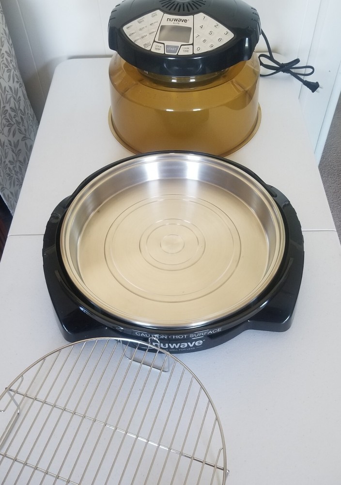 NEW! Nuwave Elite Infrared Oven/Dehydrator W/Extender Ring Racks Baking Pan +