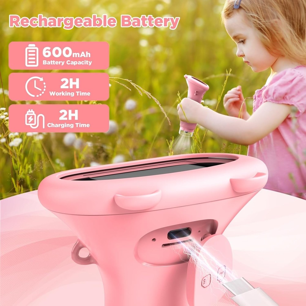 Handheld Kids Microscope - 1000X Magnification & Rechargeable for Fun Learning