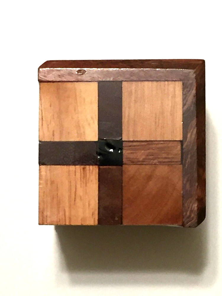 Wooden Brain Teaser mind challenging Puzzles Toys Hobby Creativity- Devils Cube