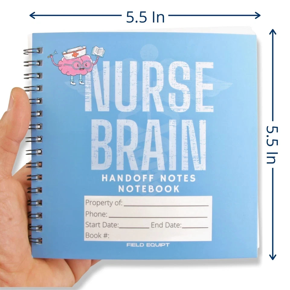 Nurse Essentials Report Notebook for Work & Nursing School Clinical Notepad R