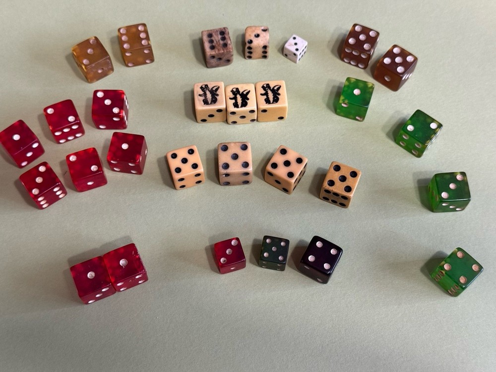 Collection of Old Dice