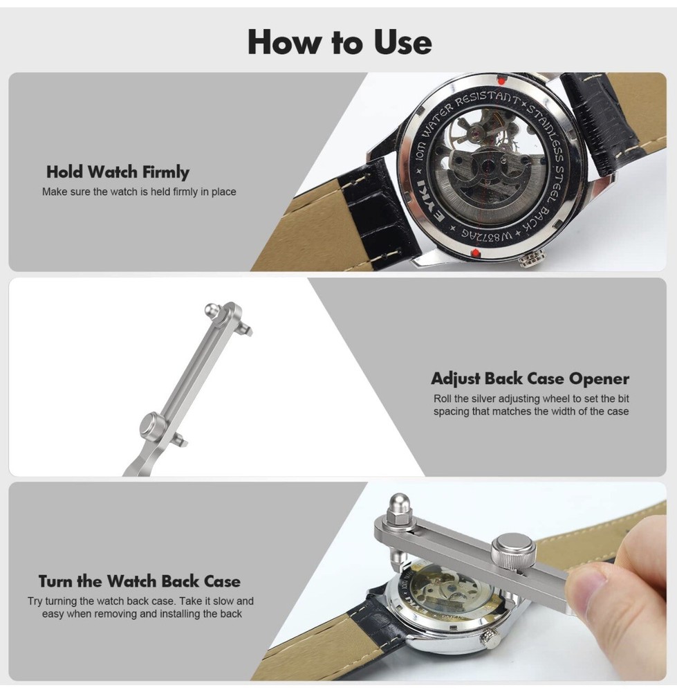 Watch Battery Replacement Tool Back case Opener for Invicta Invicta Pro Diver
