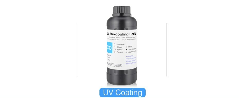 500ML No Odor UVCoating Fluid Can Print On Smooth Material Pretreatment Solution