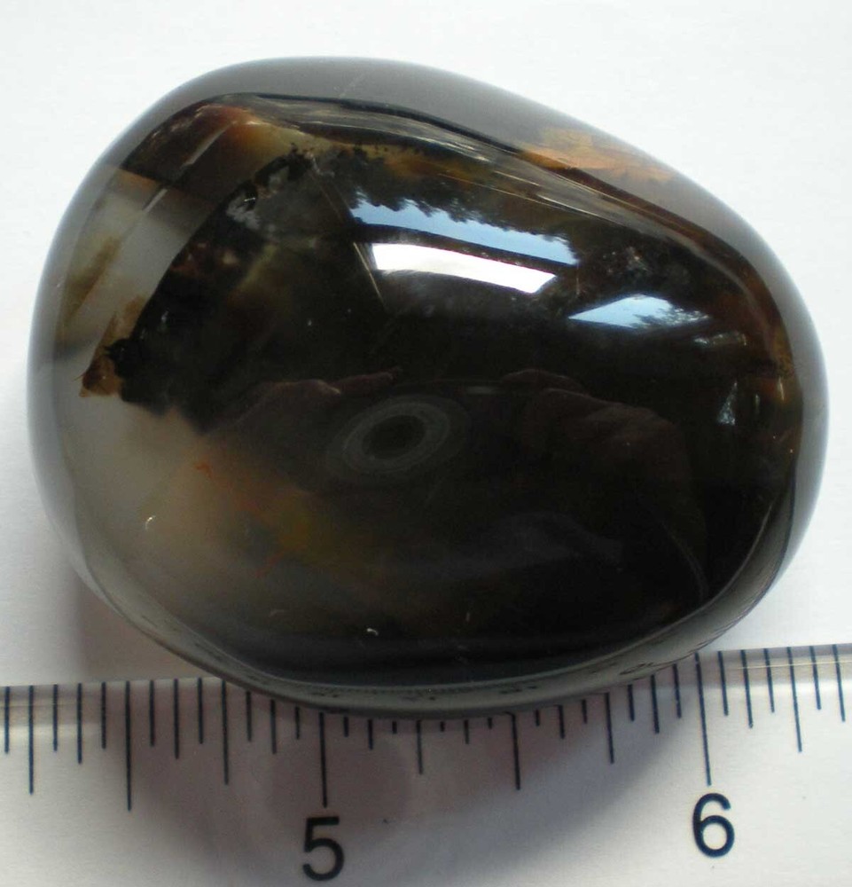 Dendritic Agate Polished Palmstone Madagascar sc750e