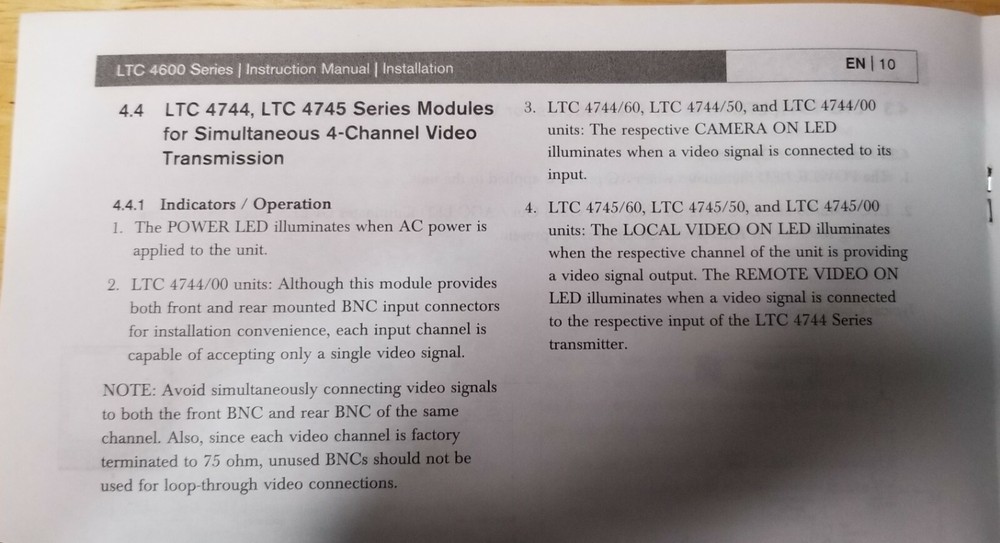 BOSCH LTC 4745/00 VIDEO RECIEVER - NEW
