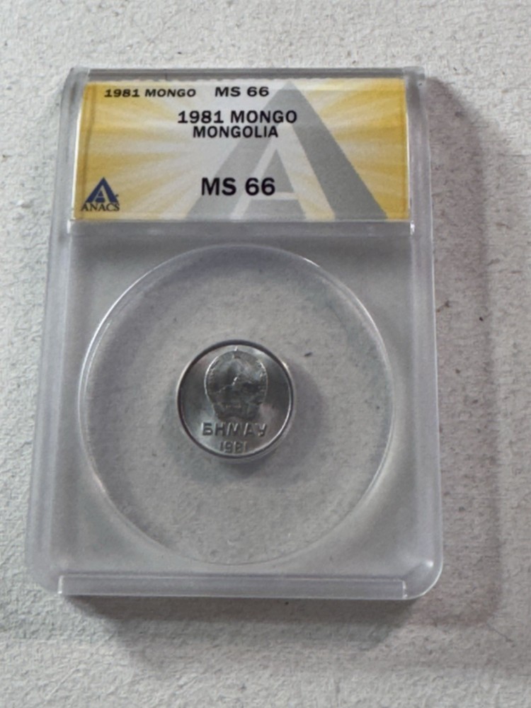 1981 Mongolia 1 Mongo Graded MS 66 by ANACS