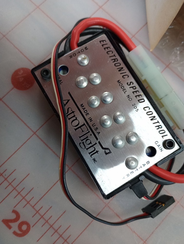 Astro Flight Model 205 Electronic Speed Controller Vintage Brushed