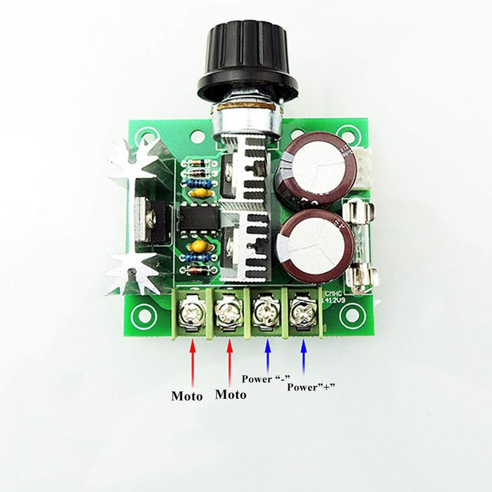 12V~40V 10A PWM DC Motor Speed Control Switch Controller Voltage Regulator Dimme