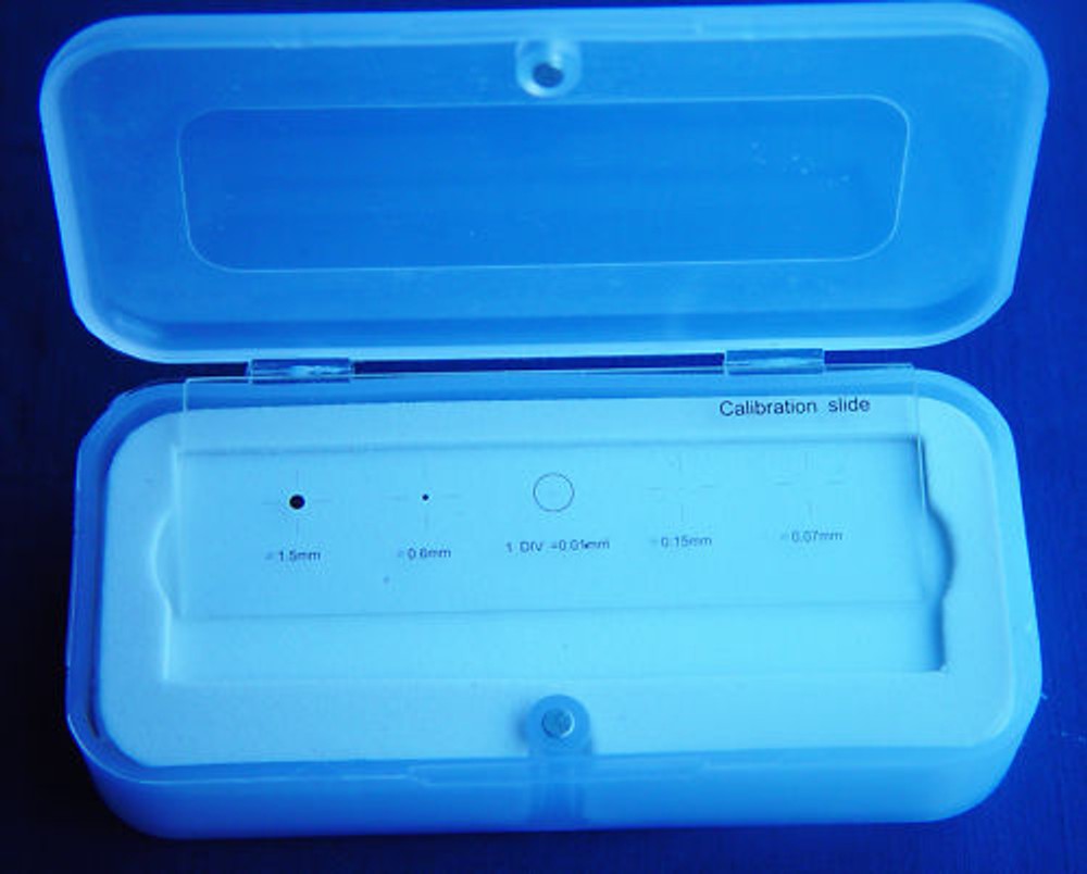Advanced Calibration Slide with Five Patterns for Microscope Stage or Camera BNB