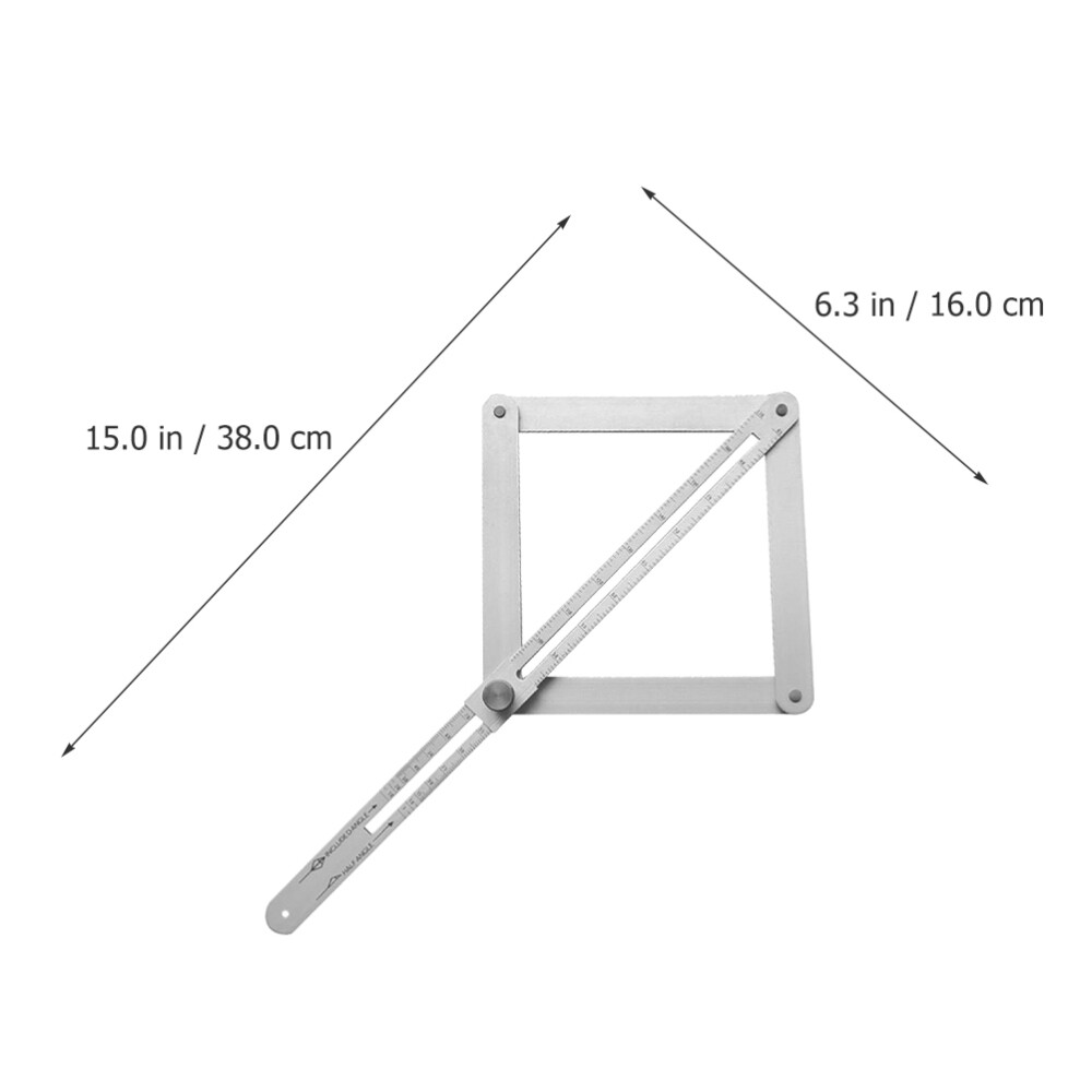 Multifunctional Protractor Woodworking Measuring Ruler Angle Tool