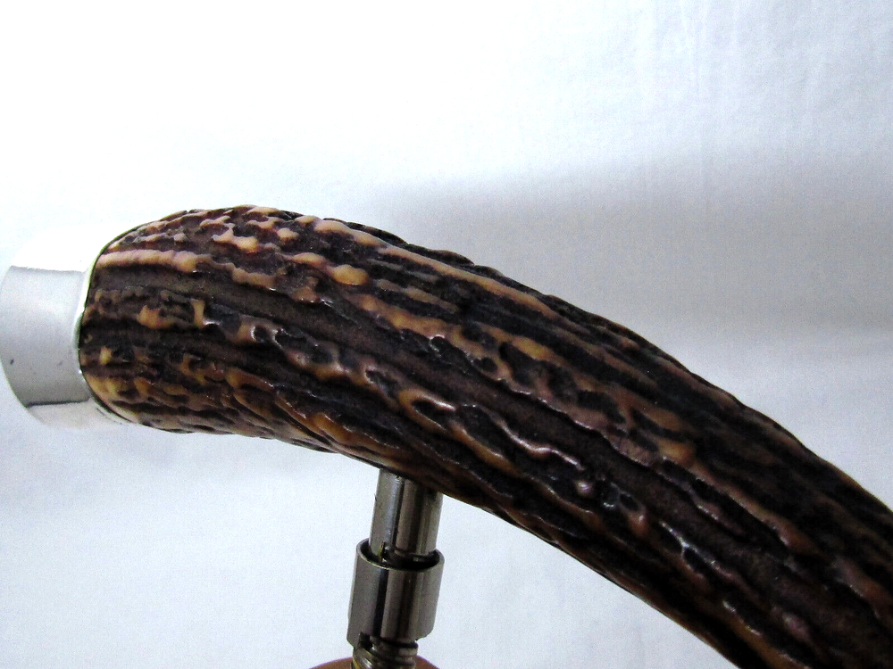 ❤️ JH JOHN HASSELBRING STERLING ANTLER CORKSCREW 9 7/8” CONTINUOUS TURNING
