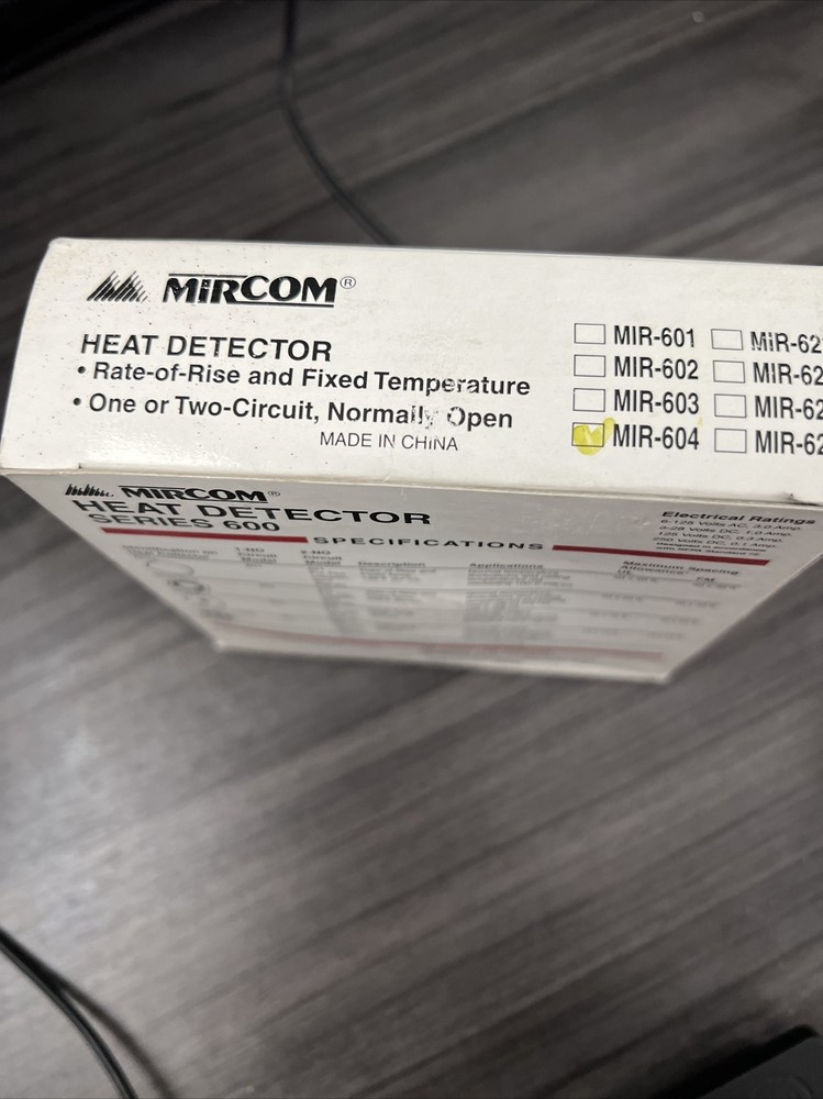 Mircom MIR-604 Heat Detector New