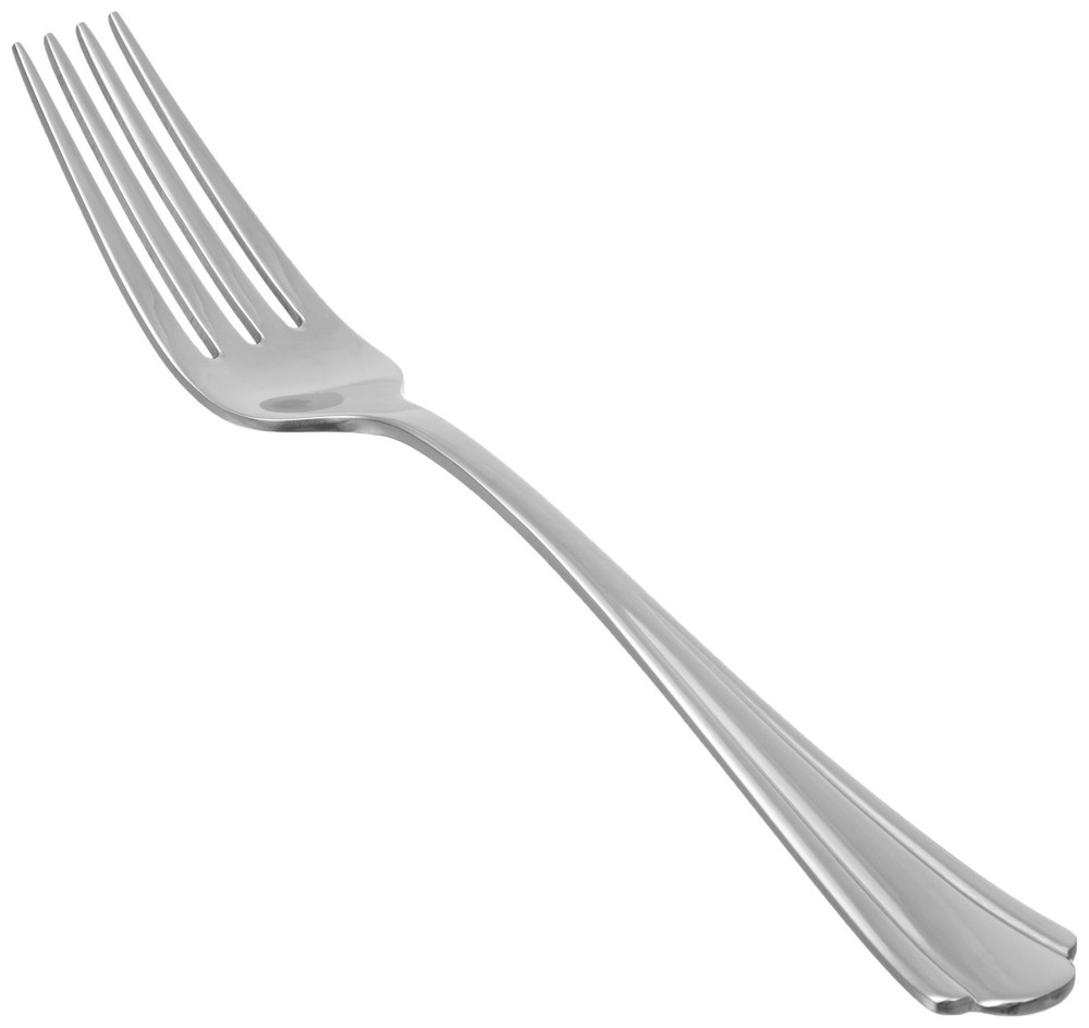 Amazon Basics Stainless Steel Dinner Forks with Forks, Silver