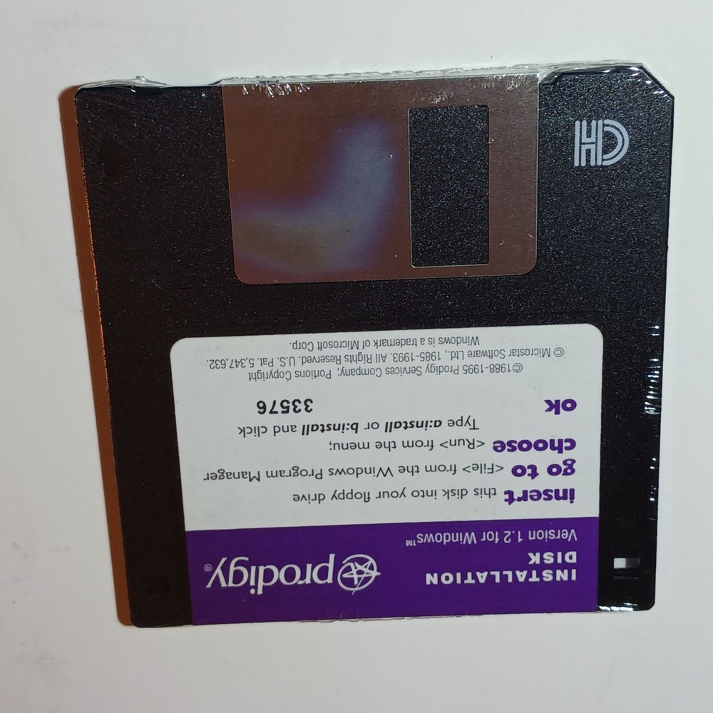 PRODIGY Internet Service Software NEW SEALED Vtg Computing 90s V.1.2 For Windows