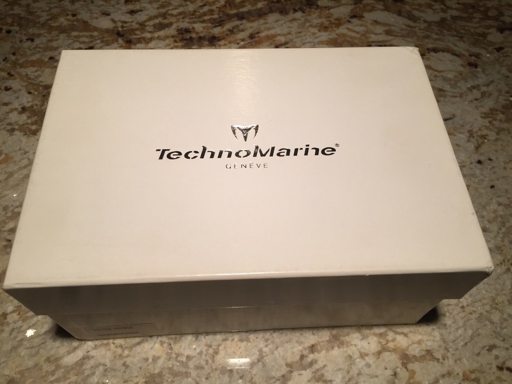 Authentic TechnoMarine White Watch Presentation Box with Papers
