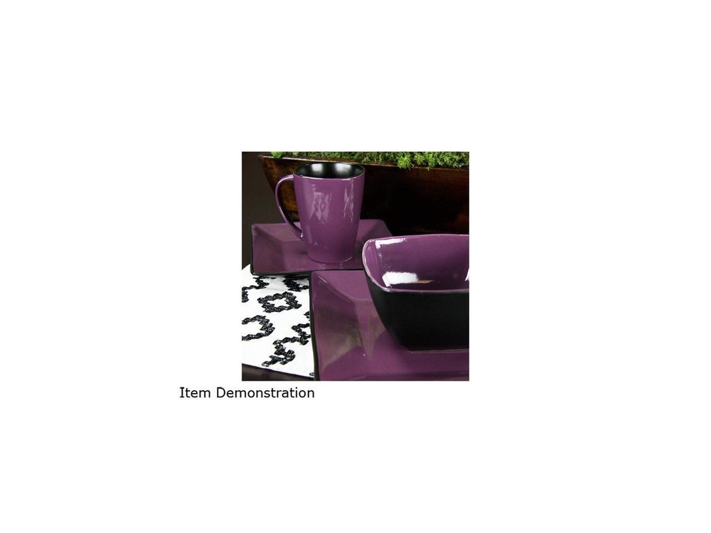 Elama Mulberry Loft 16 Piece Dinnerware Set