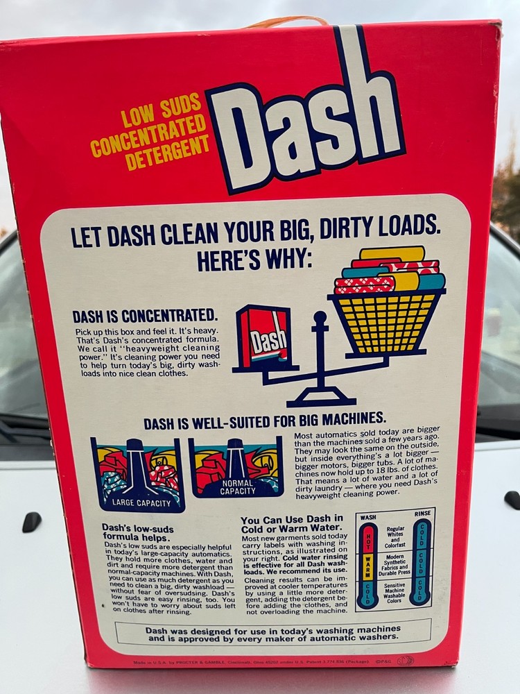 NOS 20-Pound Box Dash Laundry Detergent UNOPENED